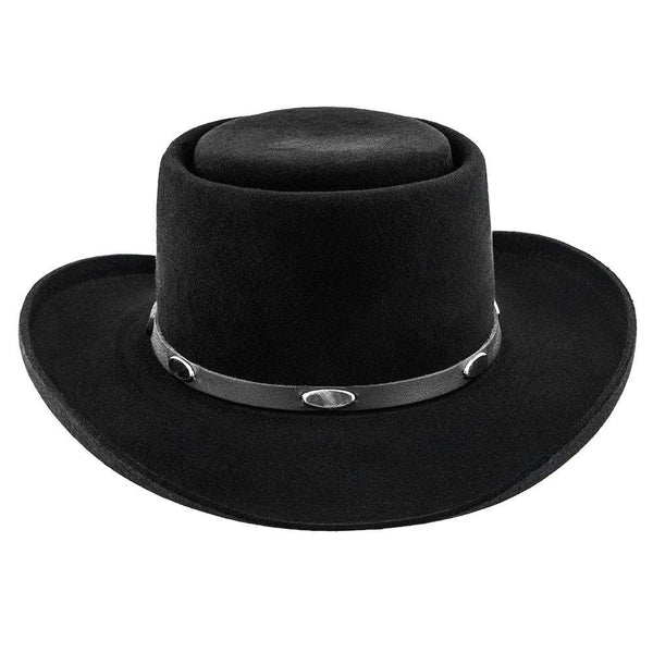 Mens Stetson Royal Flush 5X Quality Gambler Hat, black