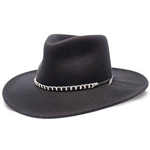 Stetson Western Stetson Black Foot Wool Felt Hat