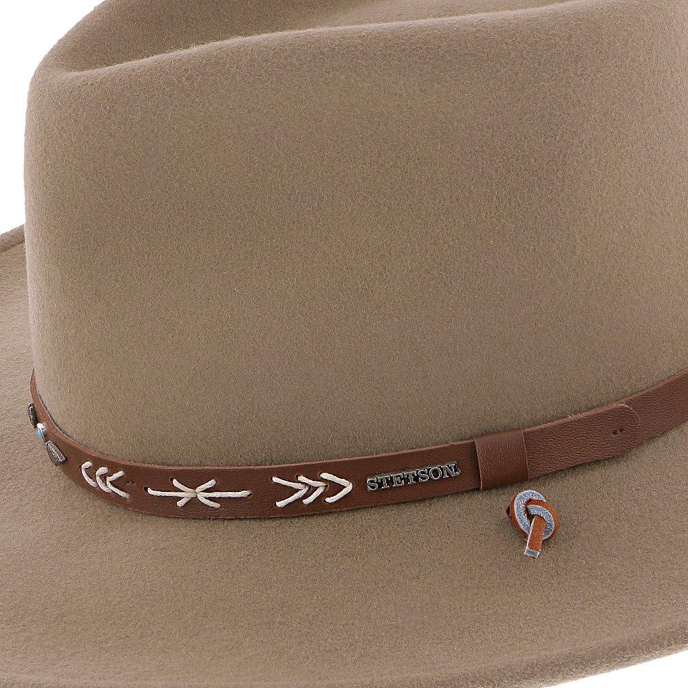 Mens Stetson Santa Fe Wool Crushable Western Hat, black