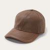 Stetson Oily Timber Leather Baseball Cap