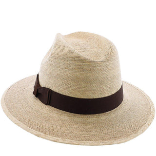 Sunbody Fedora Explorer, 2 1/2" Brim - Colored Natural Hand Woven Green Palm Hat
