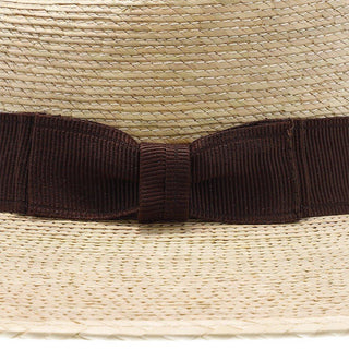 Sunbody Fedora Explorer, 2 1/2" Brim - Colored Natural Hand Woven Green Palm Hat
