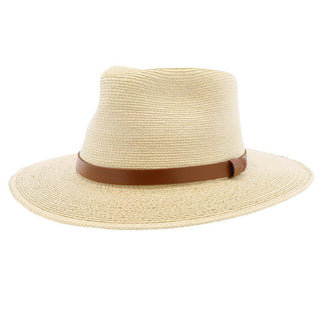 Sunbody Fedora Fine Palm Tear Drop Fedora - Natural Hand Woven Fine Guatemalan Palm Hat