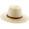 Sunbody Fedora Fine Palm Tear Drop Fedora - Natural Hand Woven Fine Guatemalan Palm Hat