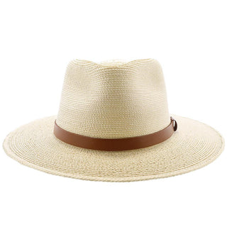 Sunbody Fedora Fine Palm Tear Drop Fedora - Natural Hand Woven Fine Guatemalan Palm Hat
