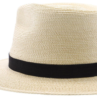Sunbody Fedora Fine Palm Tear Drop Fedora - Natural Hand Woven Guatemalan Fine Palm Hat