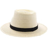 Sunbody Fedora Fine Palm Tear Drop Fedora - Natural Hand Woven Guatemalan Fine Palm Hat