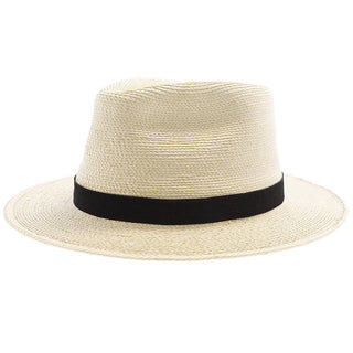 Sunbody Fedora Fine Palm Tear Drop Fedora - Natural Hand Woven Guatemalan Fine Palm Hat