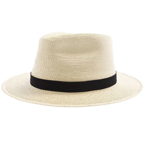 Fine Palm Tear Drop Fedora - Natural Hand Woven Guatemalan Fine Palm H