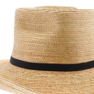 Sunbody Oak Boxtop Hat - Natural Hand Woven Guatemalan Palm Hat