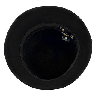 Walrus Hats Cloche Starling - Walrus Hats Black Wool Felt Cloche Hat - H7017