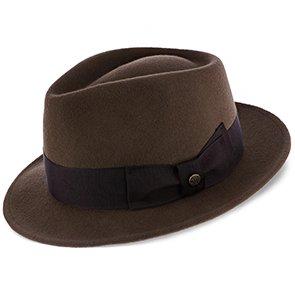 Walrus Hats Fedora Compass - Walrus Hat Diamond Crown Wool Felt Fedora Hat