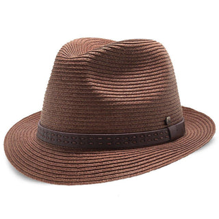 Walrus Hats Fedora Driftwood - Walrus Hats Brown Paper Braid Straw Fedora Hat