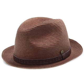 Walrus Hats Fedora Driftwood - Walrus Hats Brown Paper Braid Straw Fedora Hat
