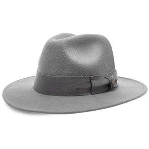 Walrus Hats Fedora Empire - Walrus Hats Grey Wool Felt Fedora Hat - H7001