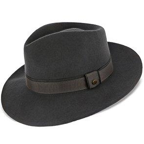 Walrus Hats Fedora Tampa - Walrus Hats Grey Center Dent Wool Felt Fedora Hat