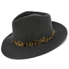 Walrus Hats Fedora Messenger - Walrus Hats Grey Center Dent Wool Felt Fedora Hat