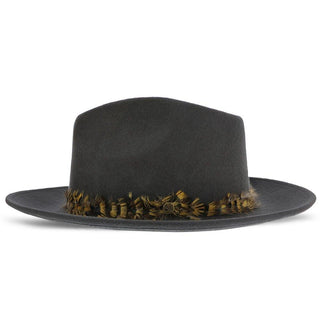 Walrus Hats Fedora Messenger - Walrus Hats Grey Center Dent Wool Felt Fedora Hat