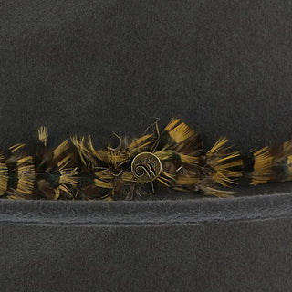 Walrus Hats Fedora Messenger - Walrus Hats Grey Center Dent Wool Felt Fedora Hat