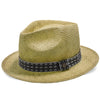 Walrus Hats Fedora Midnight Luxe - Walrus Hats Natural Sisal Straw Fedora Childs Hat