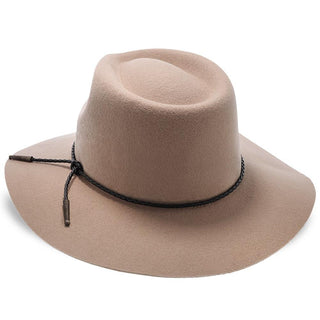Walrus Hats Fedora Monterey - Walrus Hats Light Brown Wool Felt Wide Brim Fedora Hat - H7010