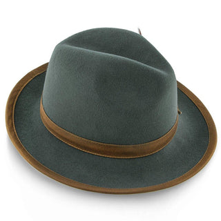 Walrus Hats Fedora Pinnacle - Walrus Hats Sage Wool Felt Fedora Hat - H7022