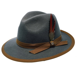 Walrus Hats Fedora Pinnacle - Walrus Hats Sage Wool Felt Fedora Hat - H7022