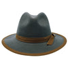 Walrus Hats Fedora Pinnacle - Walrus Hats Sage Wool Felt Fedora Hat - H7022