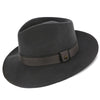 Walrus Hats Fedora Tampa - Walrus Hats Grey Center Dent Wool Felt Fedora Hat