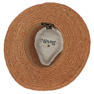 Walrus Hats Fedora Walrus Hats Natural Raffia Straw Fedora Hat  w/ Black & White Band