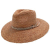 Walrus Hats Fedora Walrus Hats Natural Raffia Straw Fedora Hat  w/ Black & White Band