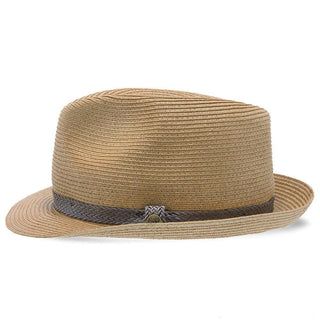 Walrus Hats Fedora Walrus Hats Paper Braid Straw Fedora Hat w/ Grey Band