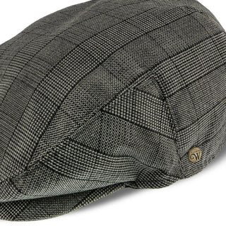 Walrus Hats Ivy Director - Walrus Hats Grey Plaid Polyester Ivy Cap