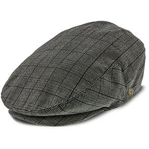 Walrus Hats Ivy Director - Walrus Hats Grey Plaid Polyester Ivy Cap