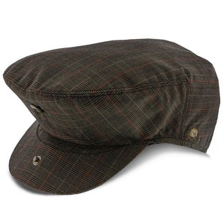 Walrus Hats Ivy The Fairway - Walrus Hats Brown/Red Plaid Polyester Ivy Cap