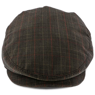 Walrus Hats Ivy The Fairway - Walrus Hats Brown/Red Plaid Polyester Ivy Cap