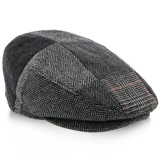 Walrus Hats Ivy Tribeca - Walrus Hats Grey Tweed Patchwork Ivy Cap