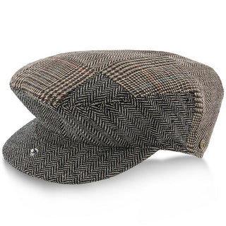 Walrus Hats Ivy Tribeca - Walrus Hats Grey Tweed Patchwork Ivy Cap