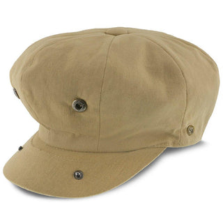 Walrus Hats Newsboy Beckham - Walrus Hats Tan Cotton 8 Panel Newsboy Cap