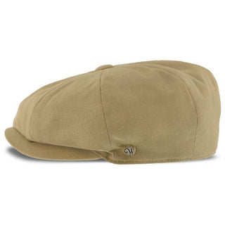 Walrus Hats Newsboy Beckham - Walrus Hats Tan Cotton 8 Panel Newsboy Cap