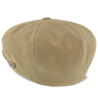 Walrus Hats Newsboy Beckham - Walrus Hats Tan Cotton 8 Panel Newsboy Cap