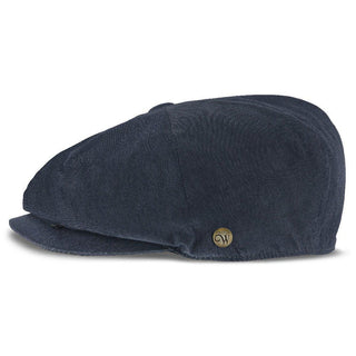 Walrus Hats Newsboy Denim Eight - Walrus Hats Navy Cotton 8 Panel Newsboy Cap