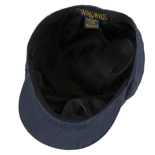 Walrus Hats Newsboy Denim Eight - Walrus Hats Navy Cotton 8 Panel Newsboy Cap