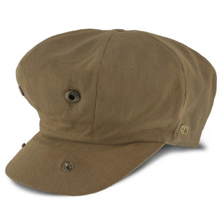 Walrus Hats Newsboy Hampton - Walrus Hats Sand Linen 8 Panel Newsboy Cap