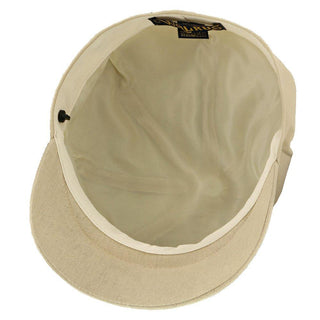 Walrus Hats Newsboy Hampton - Walrus Hats Sand Linen 8 Panel Newsboy Cap