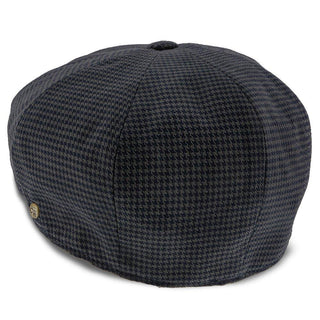 Walrus Hats Newsboy Oxford - Walrus Hats Navy/Green Houndstooth Polyester 8 Panel Newsboy Cap