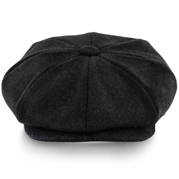 Mens Walrus Shelby Wool 8 Panel Snap Brim Newsboy Cap