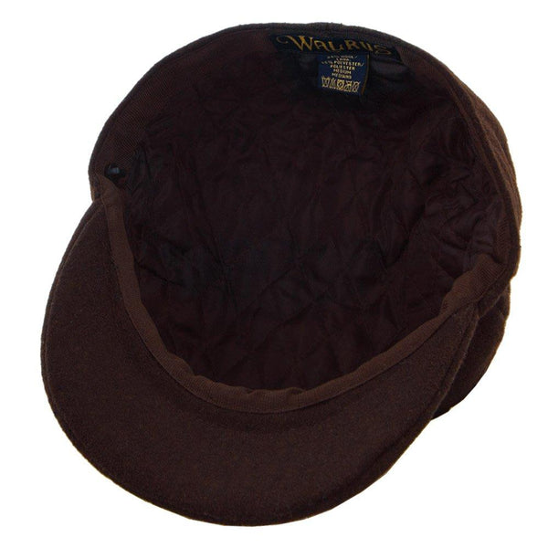 Mens Walrus Shelby Wool 8 Panel Snap Brim Newsboy Cap