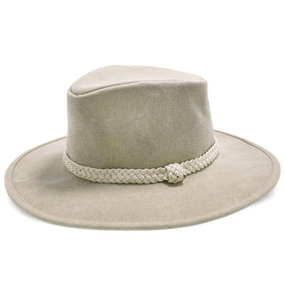 Walrus Hats Outback Boatsman Charter - Walrus Hats Tan Canvas Fabric Outback Hat - H7012