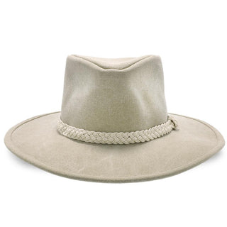 Walrus Hats Outback Boatsman Charter - Walrus Hats Tan Canvas Fabric Outback Hat - H7012